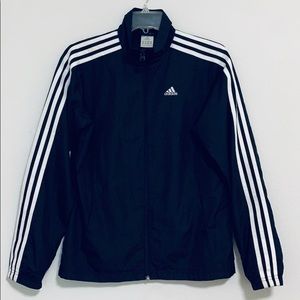 Adidas black warm up jacket